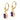 14k 8x6mm Oval Amethyst Leverback Earrings - View 2