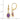 14k 8x6mm Oval Amethyst Leverback Earrings - View 4