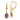 14k 8x6mm Oval Amethyst Leverback Earrings - View 1