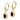 14k 8x6mm Oval Lab Created Ruby Leverback Earrings - View 2