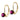14k 5mm Amethyst Leverback Earrings - View 2