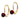 14k 5mm Garnet Leverback Earrings - View 2