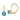 14k 6mm Blue Topaz Leverback Earrings - View 1