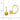 14k 6mm Citrine Leverback Earrings - View 4