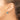 14k White Gold 6mm Blue Topaz Leverback Earrings - View 3