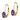 14k 6x4mm Oval Amethyst Leverback Earrings - View 2