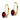 14k 6x4mm Oval Garnet Leverback Earrings - View 2