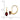 14k 6x4mm Oval Garnet Leverback Earrings - View 4