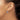14k White Gold 5mm Heart Blue Topaz Leverback Earrings - View 3