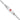 14K White Gold Medical Solid Chain/Solid Plate 24x7mm Soft Diamond Shape Centered Red Enamel Figaro Link 8 inch ID Bracelet - Image 1