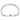 14K White Gold Medical Semi-Solid Chain/Solid Plate Soft Diamond Shape 37x9mm Centered Red Enamel Figaro Link 7 inch ID Bracelet - Image 4