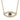 10k Small Necklace Diamond and Sapphire Evil Eye