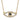 10k Small Necklace Diamond and Sapphire Evil Eye
