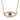 10k Small Necklace Diamond and Sapphire Evil Eye