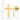 14k Gold Cross Tie Tac Pin for Effortless Style - Image 2