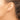 14k White Gold Diamond Single Stud Earring - Image 2