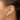 14k White Gold Round Hinged Hoop Earrings - Image 2