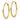 14k Gold Polished Round Endless Hoop Earrings - Image 1