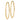 14k Gold Polished Round Endless Hoop Earrings - Chic & Effortless Style - Image 1