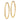 14k Gold Satin Diamond-Cut Endless Tube Hoop Earrings - Image 1