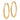 14k Gold Satin Diamond-Cut Endless Tube Hoop Earrings - Image 1