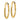 14k Satin Gold Diamond-Cut Endless Tube Hoop Earrings - Image 1