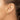 14k Satin Gold Diamond-Cut Endless Tube Hoop Earrings - Image 2