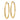 14k 2x30mm Satin Diamond-cut Endless Tube Hoop Earrings - Image 1