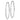 14k White Gold Polished Endless Tube Hoop Earrings - Image 1