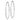 14k White Gold Polished Endless Tube Hoop Earrings - Image 1