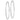 14k White Gold Polished Endless Tube Hoop Earrings - Image 1