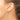 14k White Gold Polished Endless Tube Hoop Earrings - Image 2