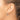 14k White Gold Satin Diamond-Cut Endless Tube Hoop Earrings - Image 2