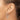 14k White Gold Diamond-Cut Endless Tube Hoop Earrings - Chic & Stylish - Image 2