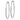 14k White Gold Satin Diamond-Cut Endless Tube Hoop Earrings - Image 1