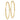 14k 1.2x35mm Polished Endless Tube Hoop Earrings - Image 1