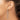 14K White Gold Diamond-Cut Endless Tube Hoop Earrings - Image 3