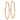 14k Rose Gold Polished Endless Tube Hoop Earrings - Image 1