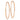 14k Rose Gold Polished Endless Tube Hoop Earrings - Image 1