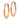14k Rose Gold Polished Round Endless Hoop Earrings - Image 1