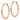14k Rose Gold Polished Round Endless Hoop Earrings - Image 1