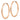 14k Rose Gold Polished Round Endless Hoop Earrings - Image 1