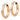 14k Rose Gold Polished Endless Tube Hoop Earrings - Image 1