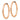 14k Rose Gold Polished Endless Tube Hoop Earrings - Image 1