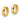 14k D/C Hinged Hoop Earrings - Image 2