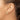 14K Gold Polished Hoop Earrings with Sparkling CZ Accents - Image 3