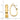 14k Gold Polished Tapered J-Hoop Earrings for Effortless Chic - Image 3