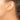 14k Gold Small Polished J Hoop Earrings for Effortless Everyday Style - Image 2