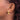 14k Medium Polished J Hoop Earrings - Image 2