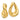 14k Gold Twisted Oval Hoop Earrings - Modern Chic Statement Accessory - Image 1